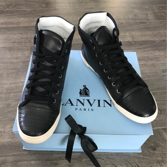 Lanvin high top sneakers woman’s size 10 - Picture 1 of 5